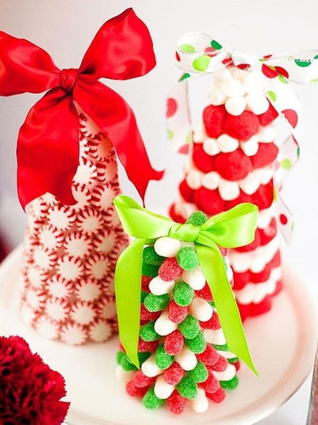 Peppermint Red Candy Trees