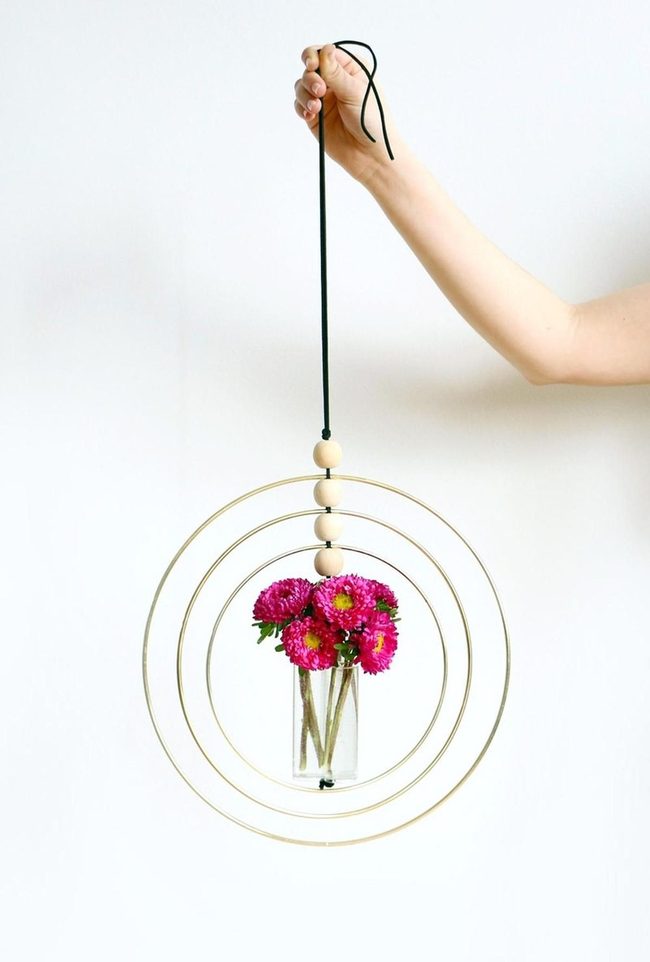 Pink Blooms Metal Rings
