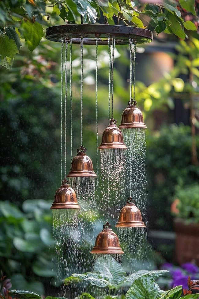 Copper Bells Singing With Water