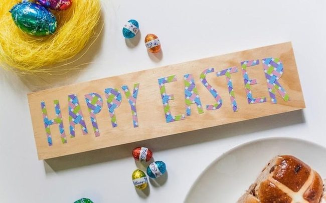Mosaic Letters Easter Chocolate Nest
