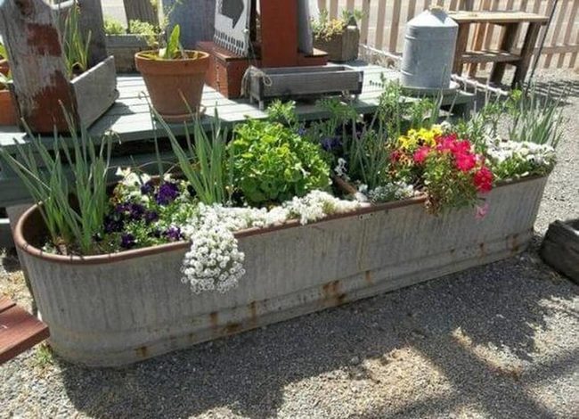Galvanized Metal Plant Dividers