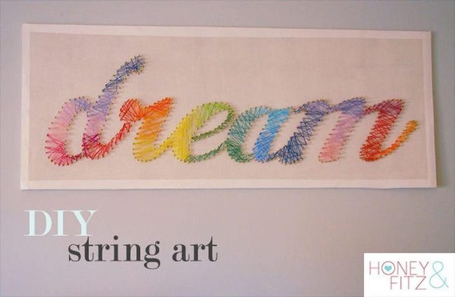 Rainbow String Dream Wall