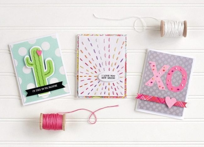Pink Thread Handmade Hearts