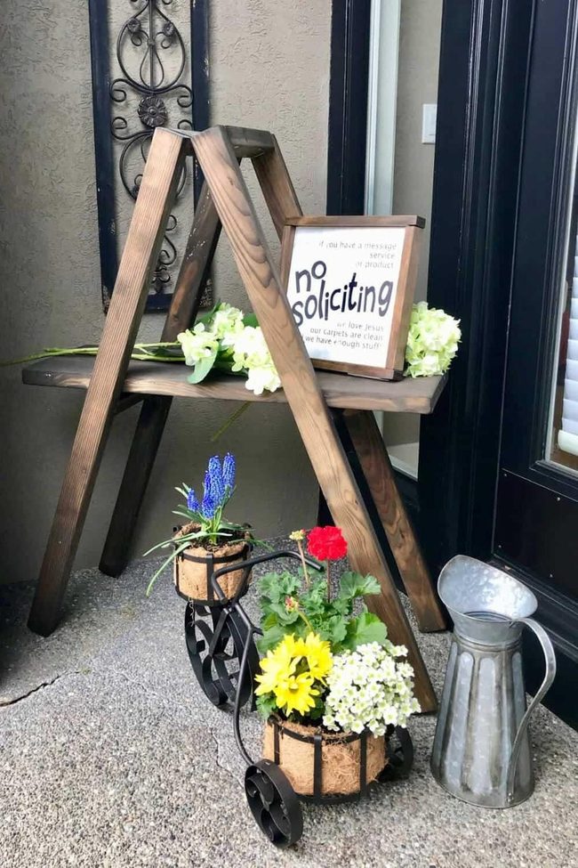 Porch Bench Message Display