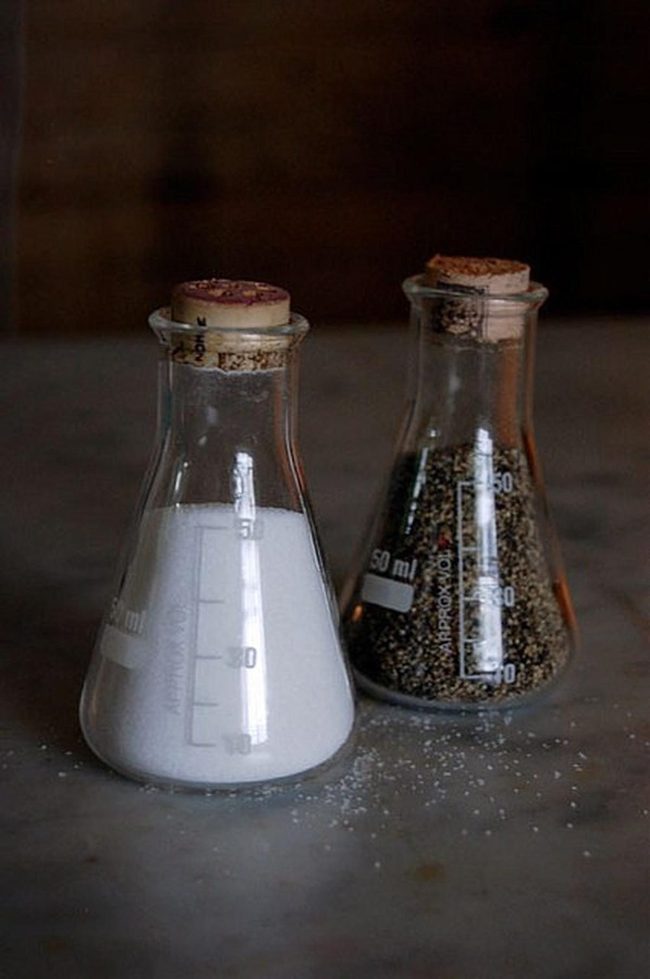 Clear Glass Salt Pepper Duo