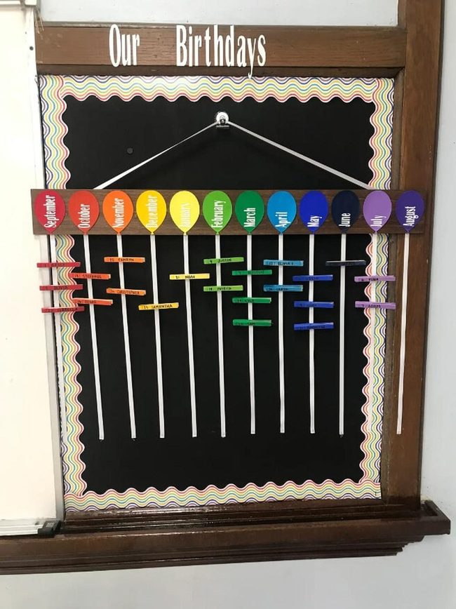 Wooden Birthday Board With Flowing Ribbons