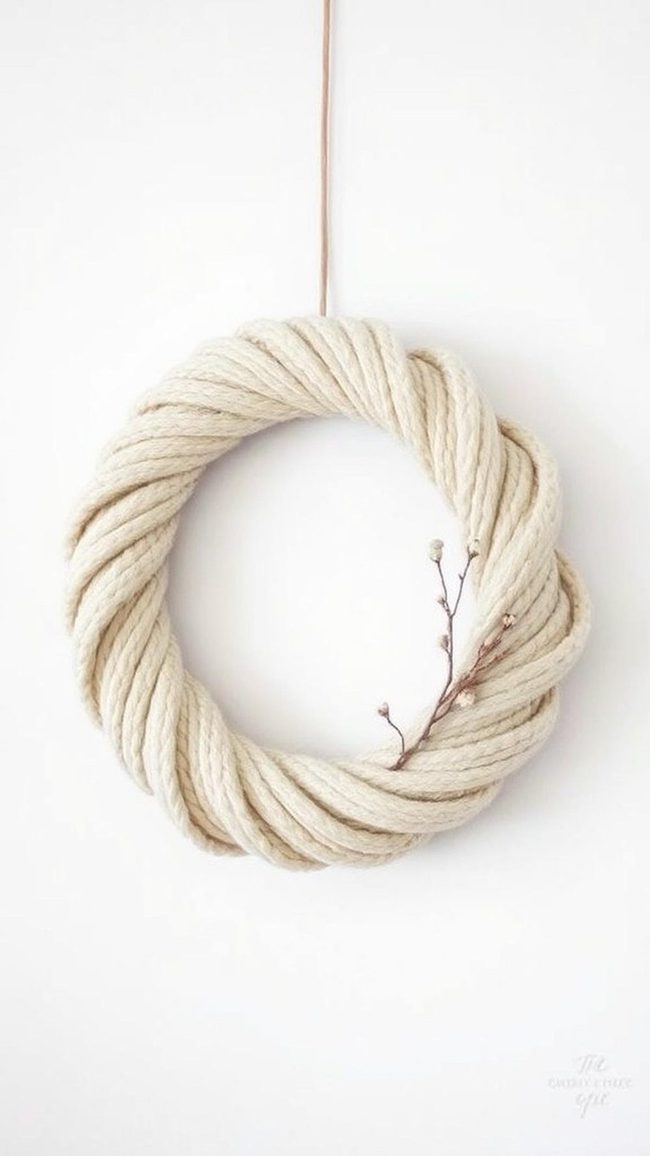 Soft Neutral Yarn Circle