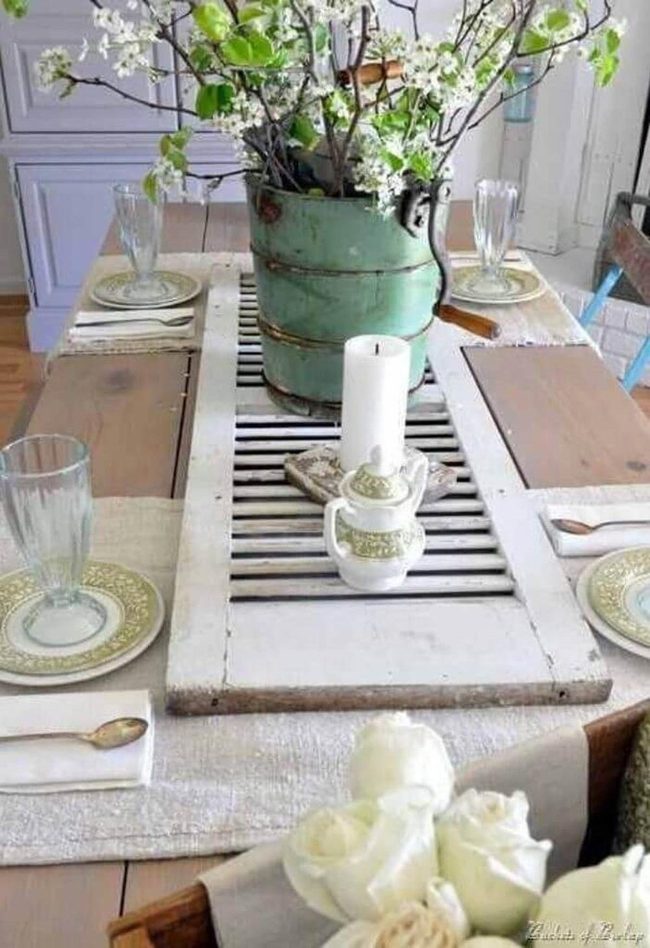 Weathered Wood, Sea-Green Blooms