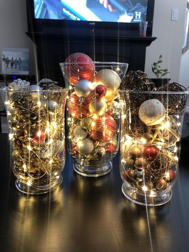Shimmering Ornaments, Rustic Contrast