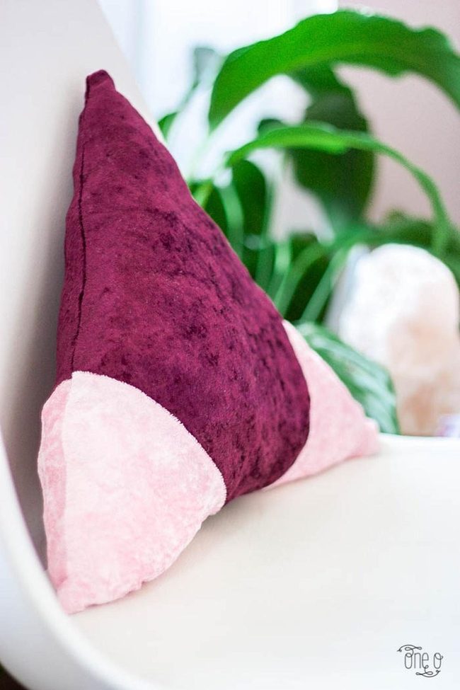 Plush Purple Triangles Pop