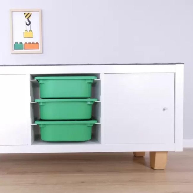Trofast Drawers Inside Kallax Shelving