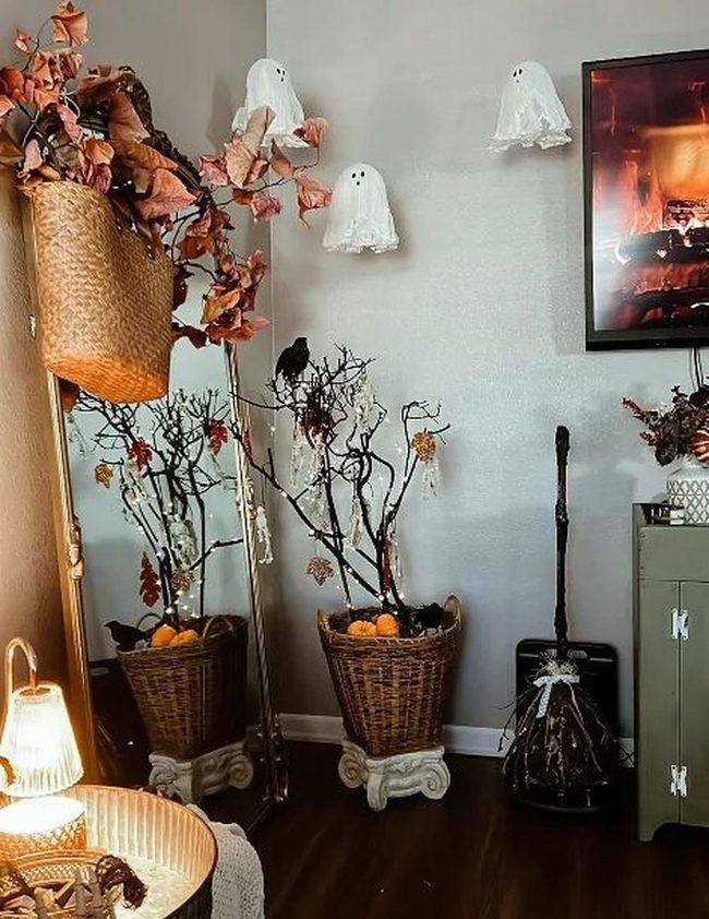 Floating Cheesecloth Ghosts