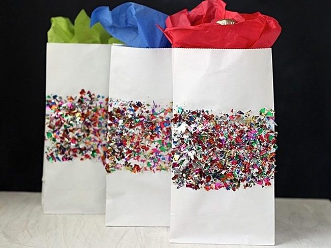 Colorful Confetti Gift Bags