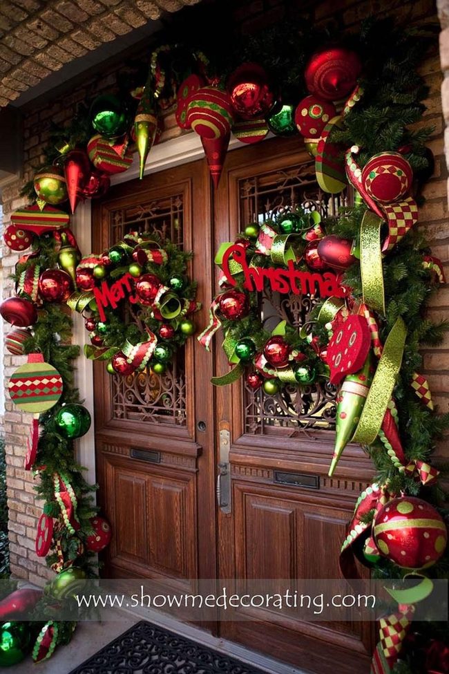 Oversized Ornament Door Wreath