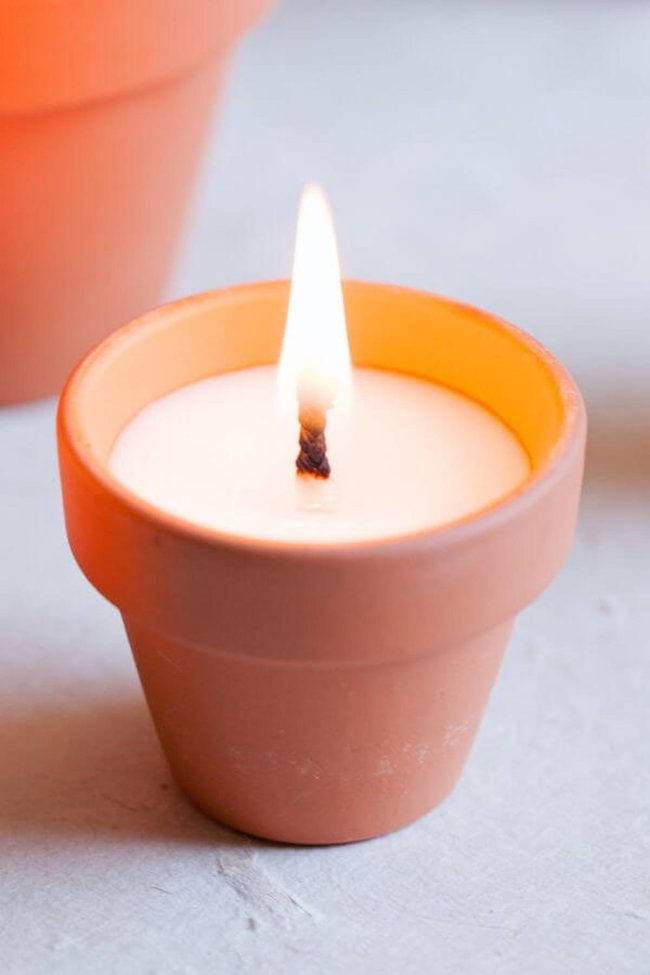 Handmade Clay Votive Glow