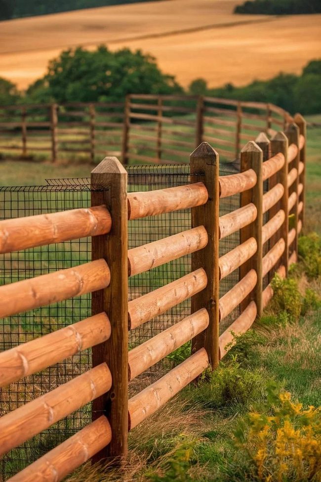 Wooden Split Rail Country Boundaries