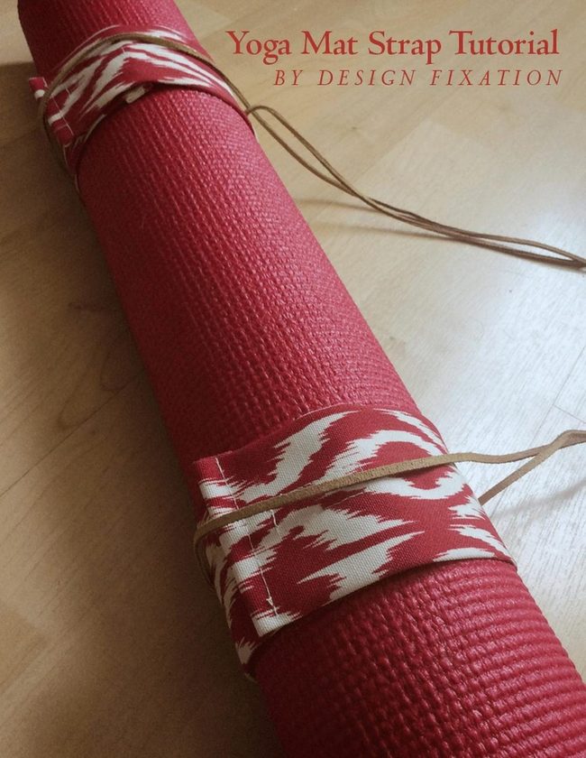 Red Strap Yoga Mat