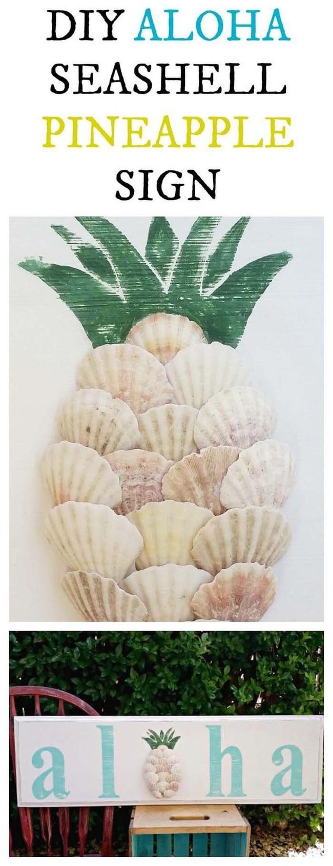 Teal Pineapple Aloha Door