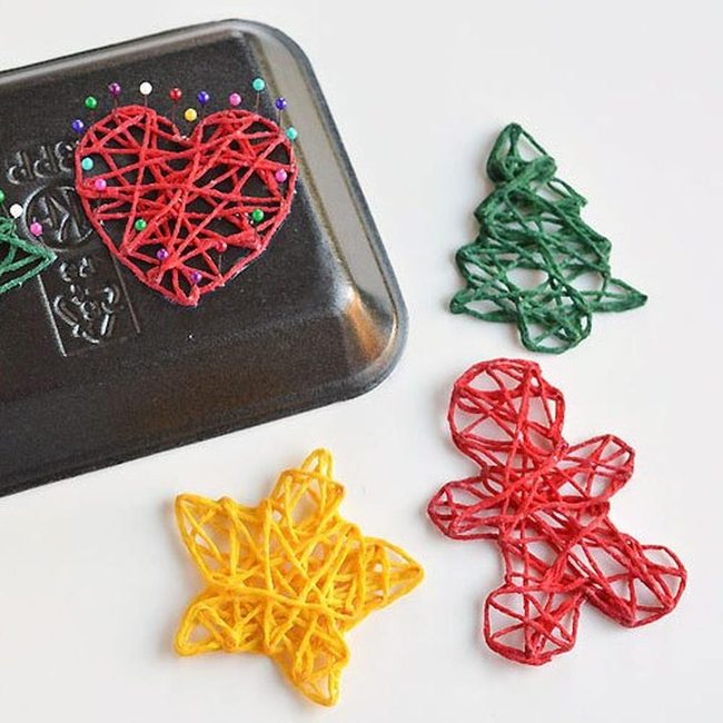 Colorful String Holiday Figures