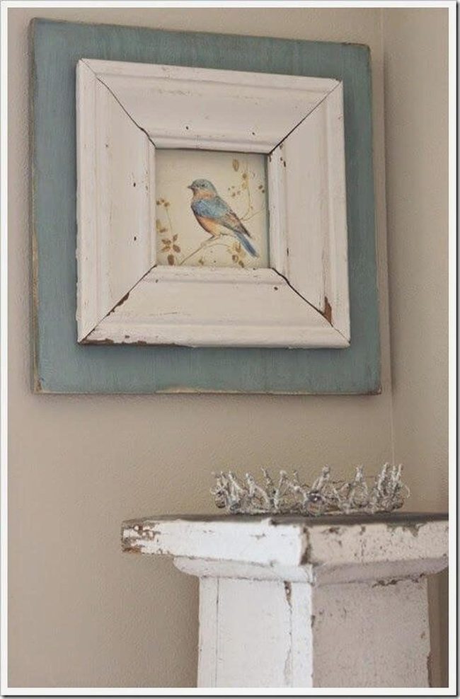 Weathered Wood Bird Portrait
