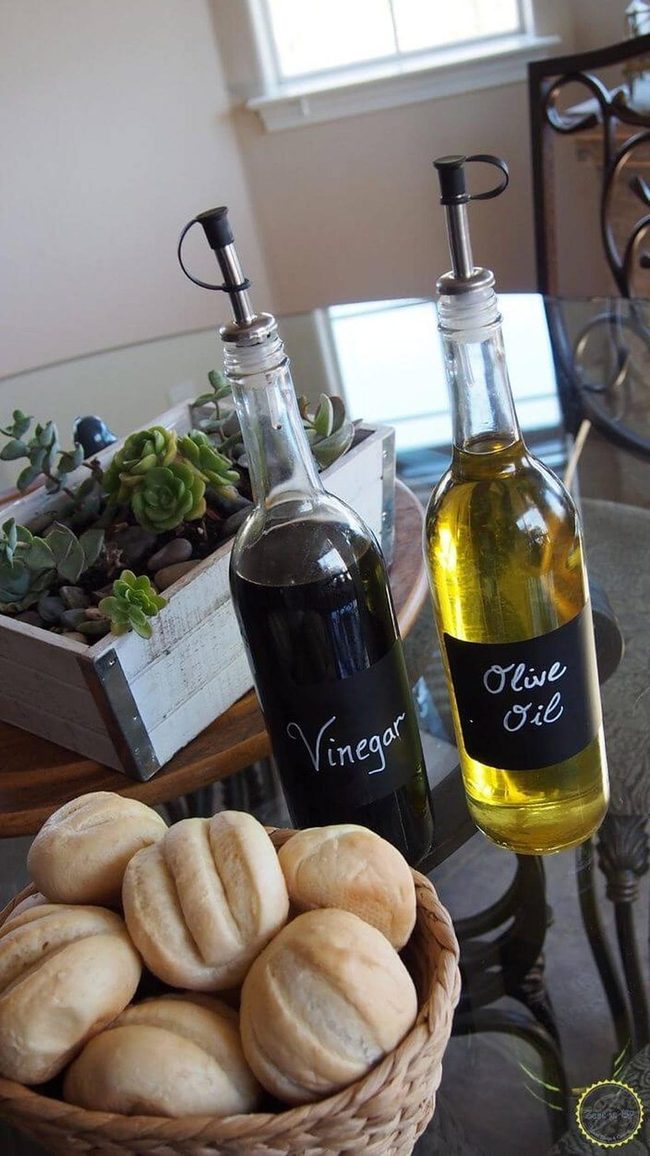 Chalkboard Bottles With Pour Spouts