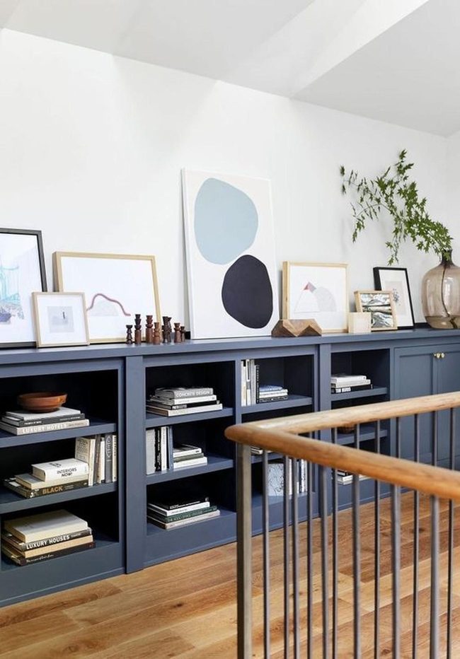 Dark Blue Shelves, Natural Light