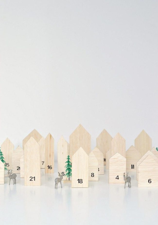 Wooden Blocks Tiny Village