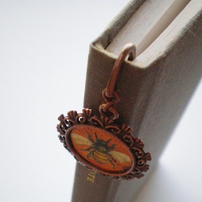 Bronze Bee Bookmarks Orange Warmth