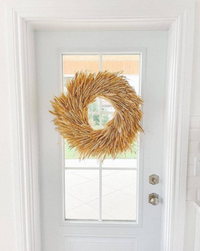Off-White Door With Nickel Hardware