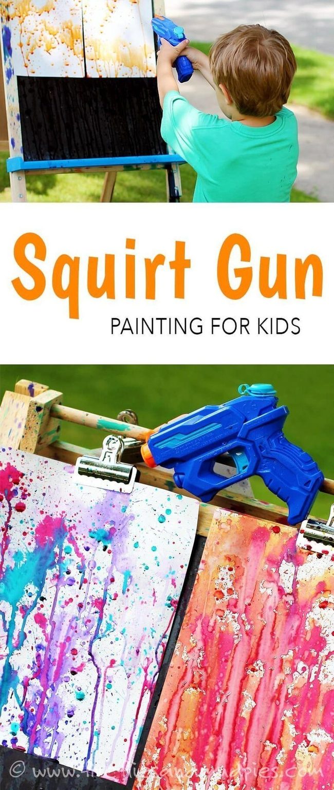 Splatter Paint Gun Art
