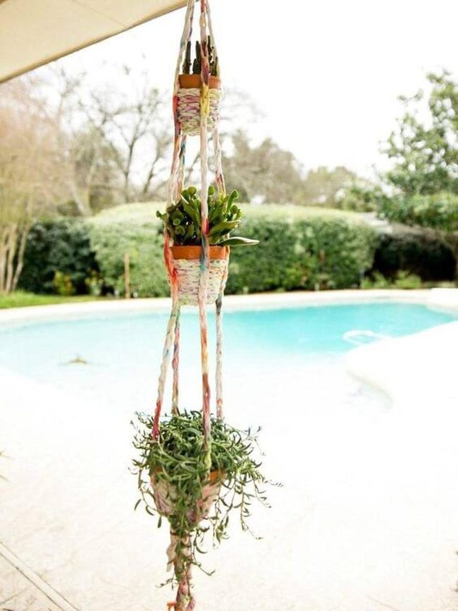 Woven Fabric Plant Hangers