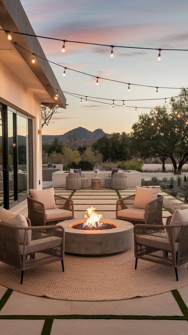 Geometric Patio Edge Definition