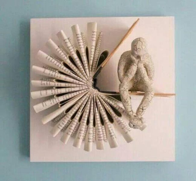Spiral Paper And Clay Art