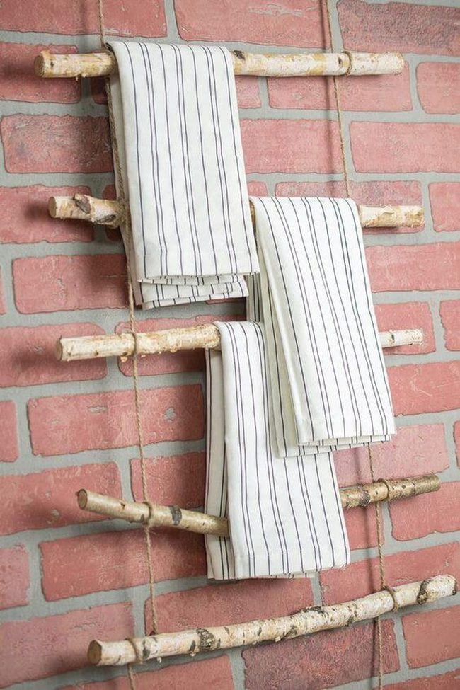 Raw Wood Towel Holder
