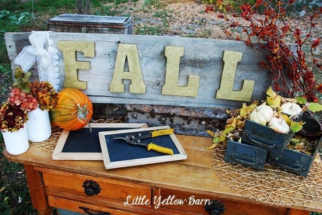 Bold Wooden Fall Signs