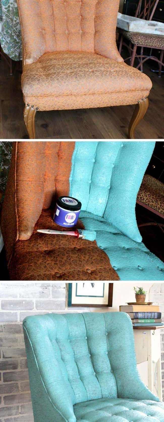 Painted Fabric Chairs, Instant Refresh