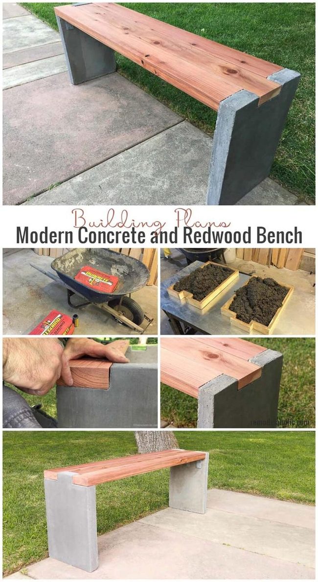 Concrete Modern Outdoor Seating