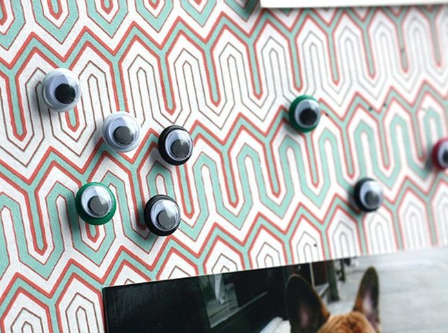 Googly-Eyed Magnets On Zigzag Orange