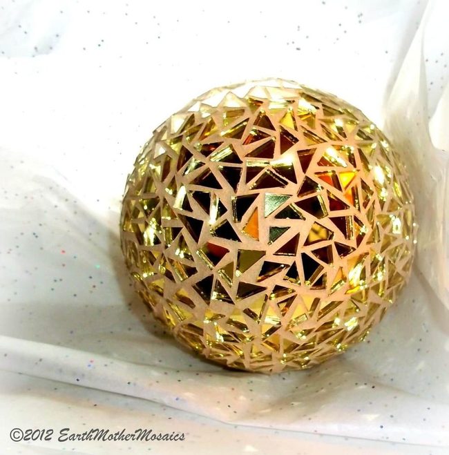 Gold And Green Glass Garden Shimmer