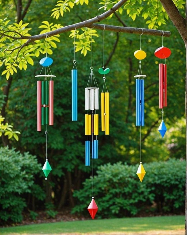 Colorful Windsocks with Chiming Sounds