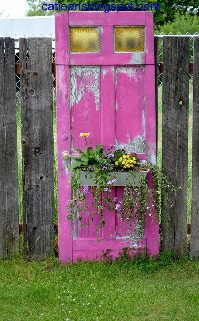 Blooming Door Garden Wall