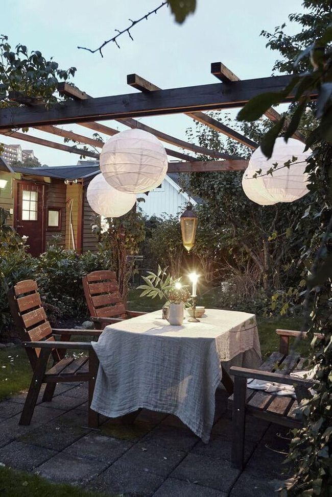 Soft Paper Lanterns Overhead