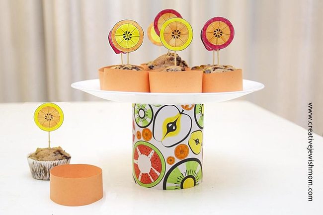 Orange Citrus Muffins With Fruit Picks