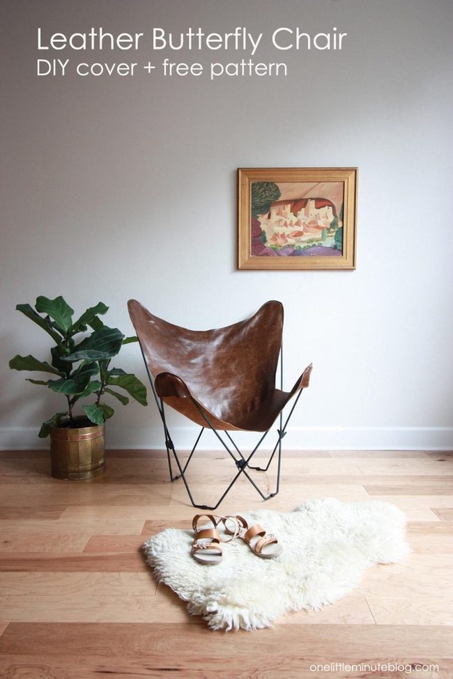 Leather Butterfly Chair Statement