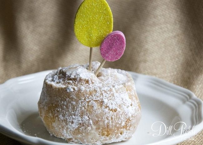 Powdered Sugar Pastry Flags