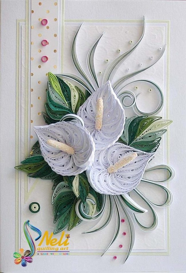 White Paper Spirals, Verdant Green