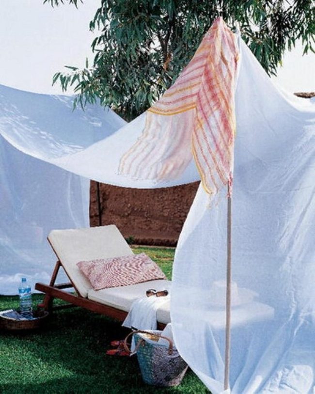 White Fabric Lounge Retreat