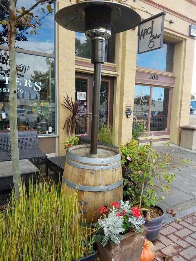 Whiskey Barrel Fire Heater