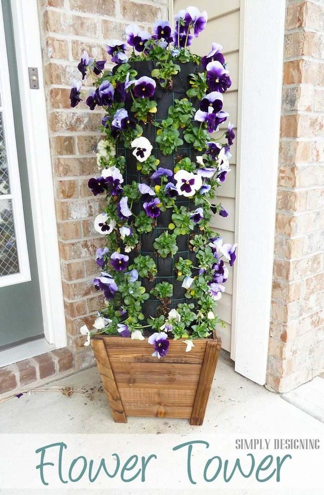 Purple Cascade Wooden Tower
