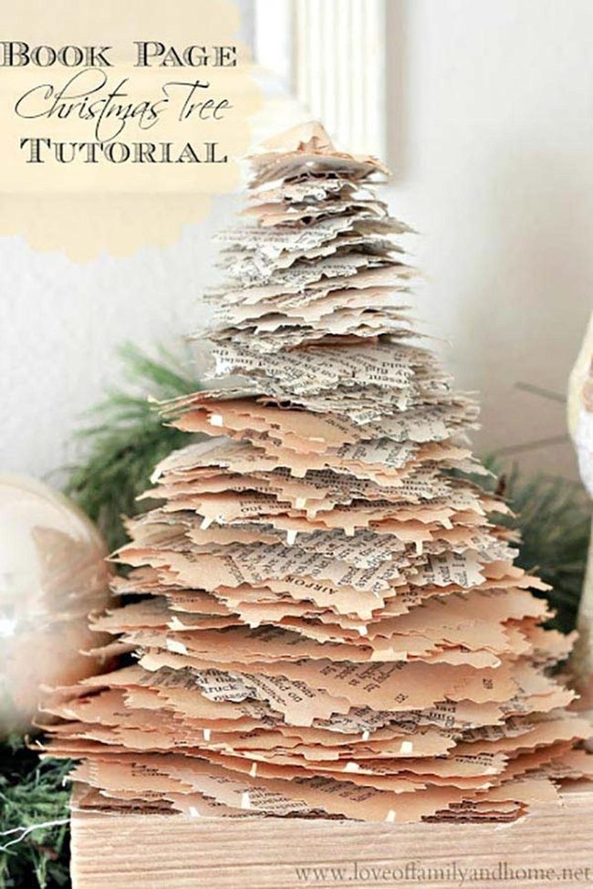 Paper Page Christmas Tree